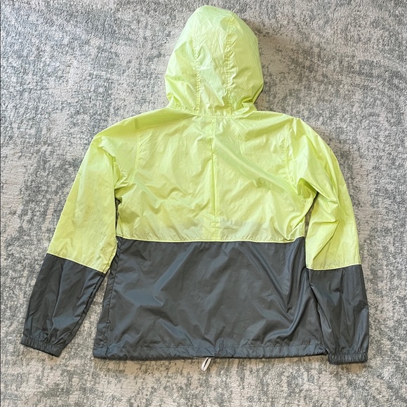 Columbia Windbreaker, color block yellow and gray, Large - Picture 4 of 4